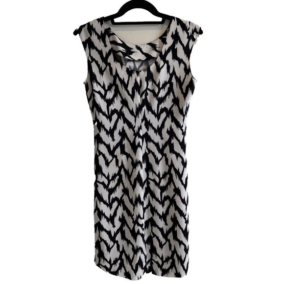 Armani Exchange, Woman Size OP, Black & White zebra Print Dress, A|X, Sleeveless - Picture 2 of 9